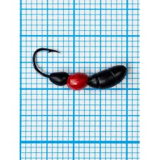 Мормышка Лесной Муравей (Formica RUFA) 1,0/12, чёрно-красный