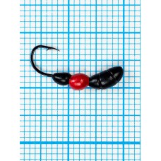 Мормышка Лесной Муравей (Formica RUFA) 0,75/12, чёрно-красный