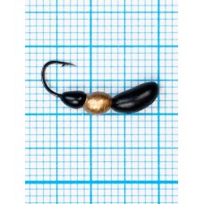 Мормышка Лесной Муравей (Formica RUFA) 1,0/12, чёрно-золотистый