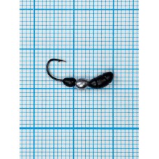 Мормышка Лесной Муравей (Formica RUFA) 0,75/12, чёрно-серебристый