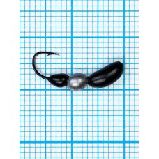 Мормышка Лесной Муравей (Formica RUFA) 1,0/12, чёрно-серебристый