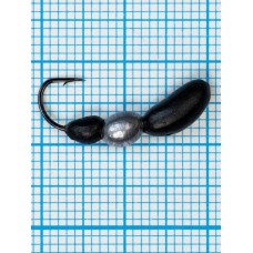 Мормышка Лесной Муравей (Formica RUFA) 2,0/10, чёрно-серебристый