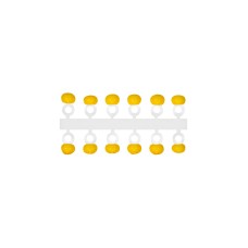 МИКРО-БИС ШАР 2,3 мм. Желтый, (12 штук)                                              тип подвески-короткая